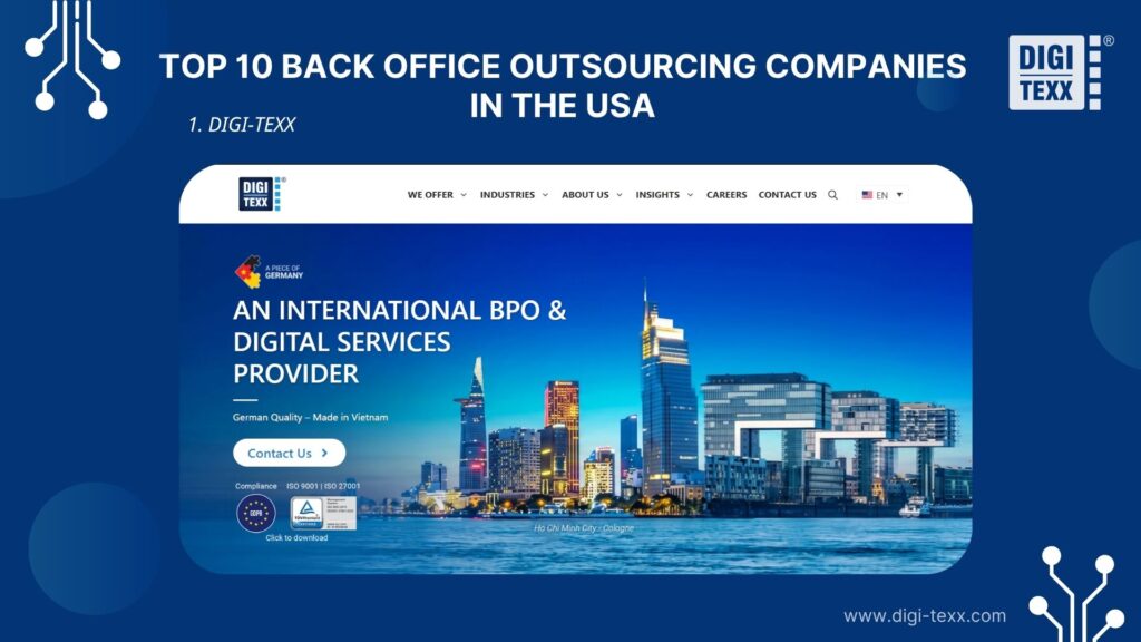 DIGI-TEXX is a back office outsourcing company
