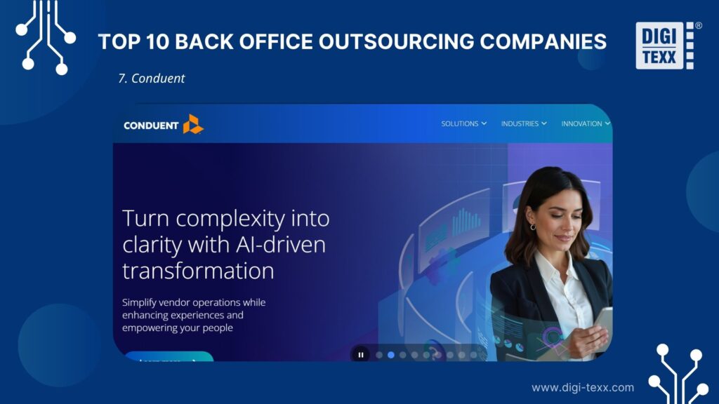 Conduent is a back office outsourcing company