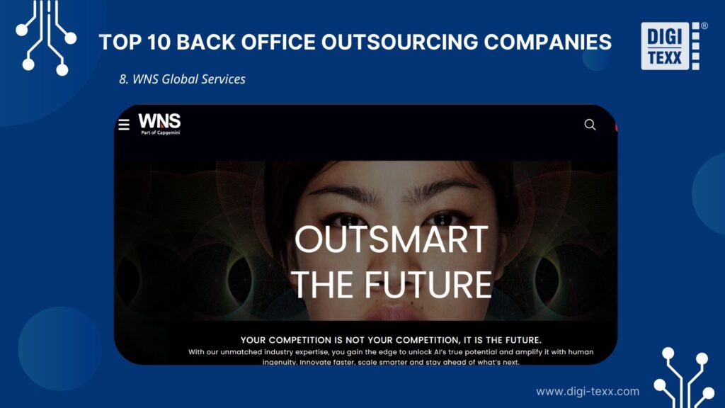 WNS is a back office outsourcing company