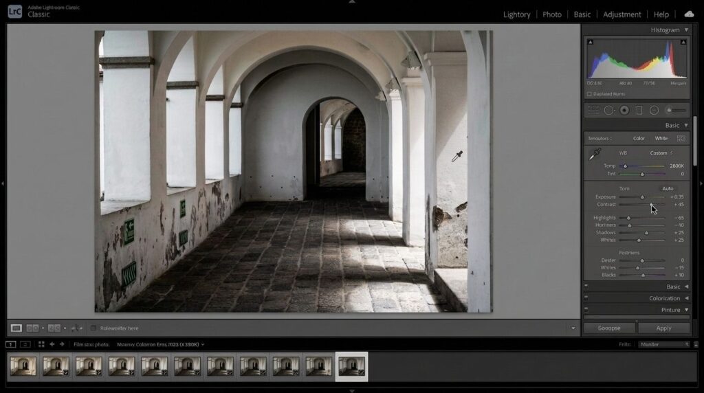 Edit Photos In Lightroom Online Free: Quick Guide For Beginners 2026 4 Adjust exposure and contrast to edit photos in Lightroom