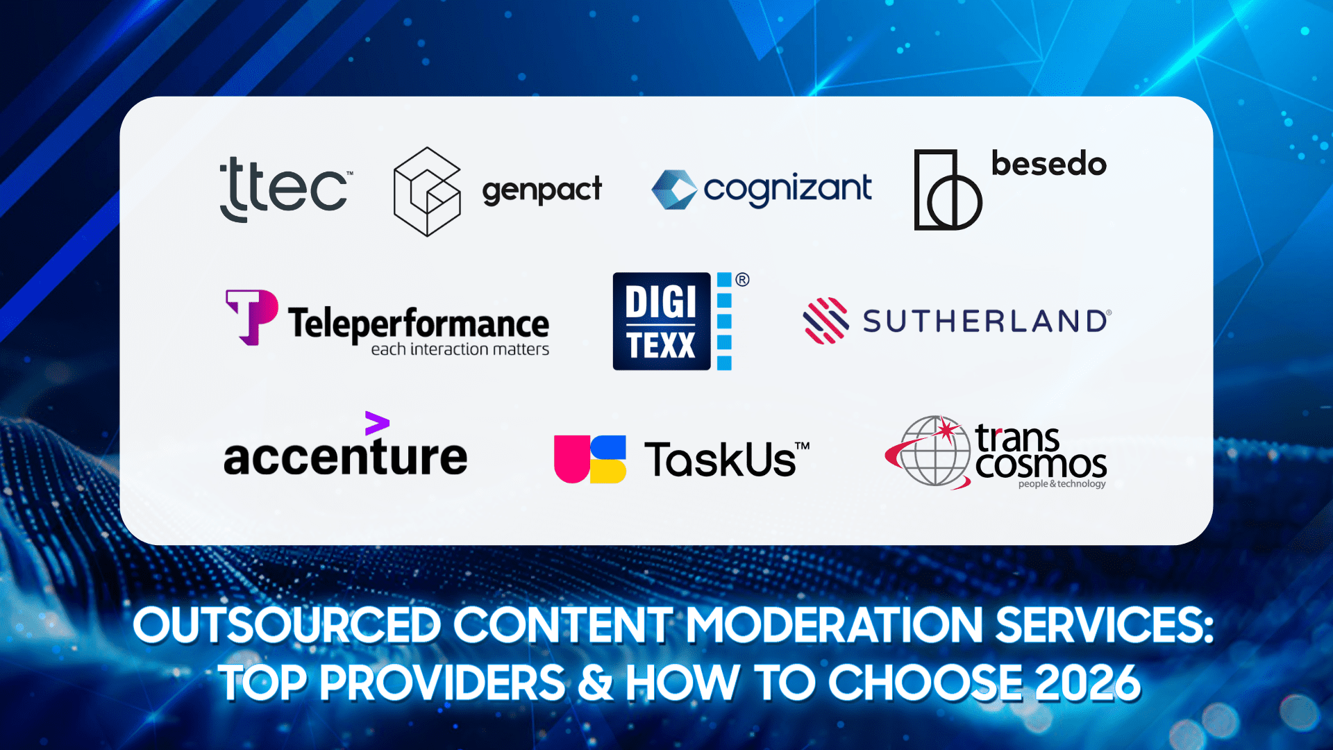 Outsourced Content Moderation Services