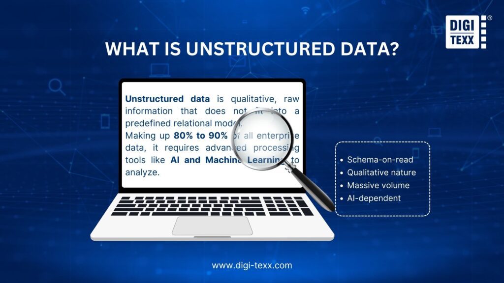 Unstructured data definition and key characteristics
