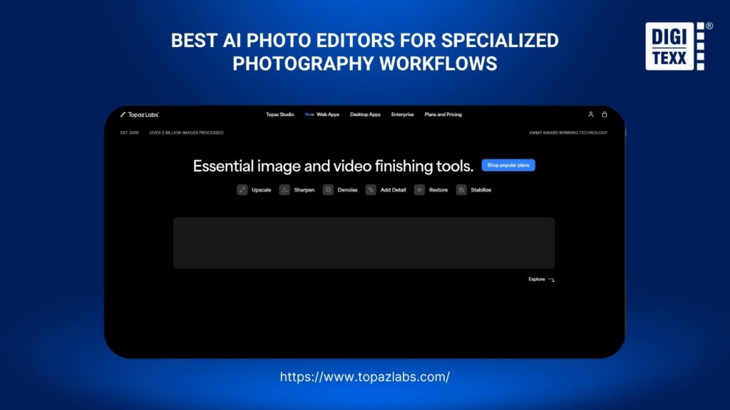 Topaz Photo AI-powered photo editing software