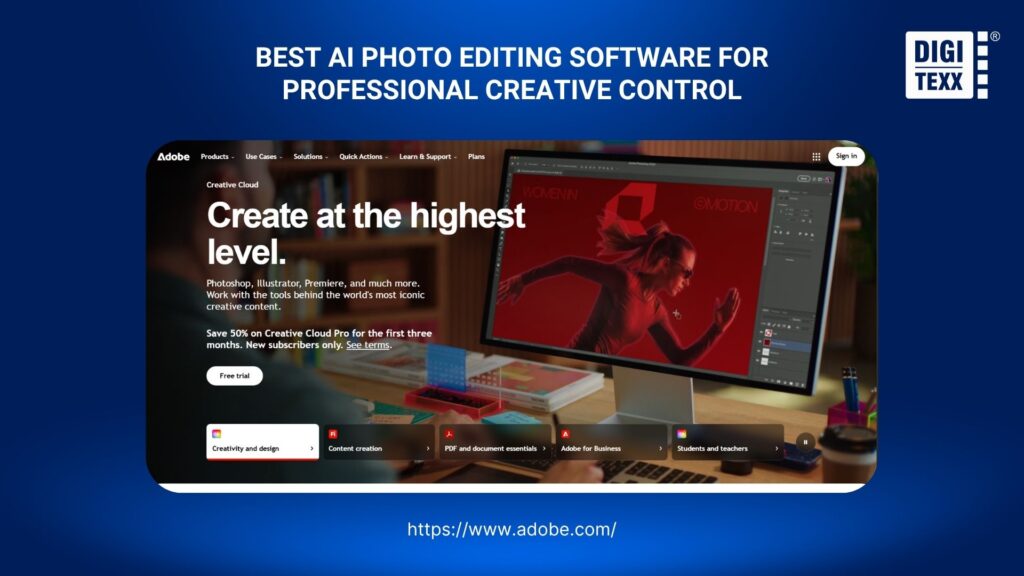 Adobe Photoshop for professional AI photo editing