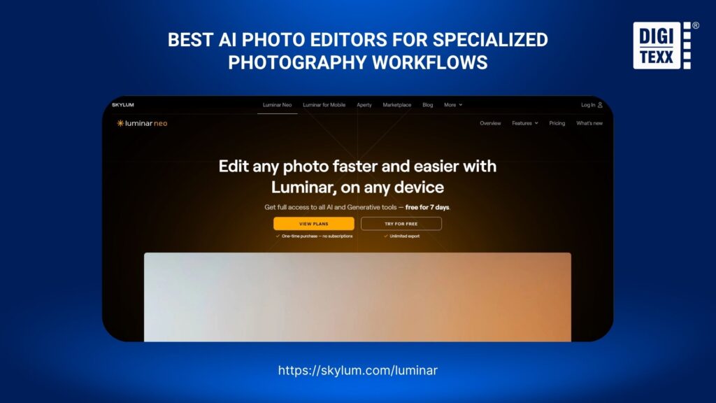 Luminar Neo AI-powered photo editing software