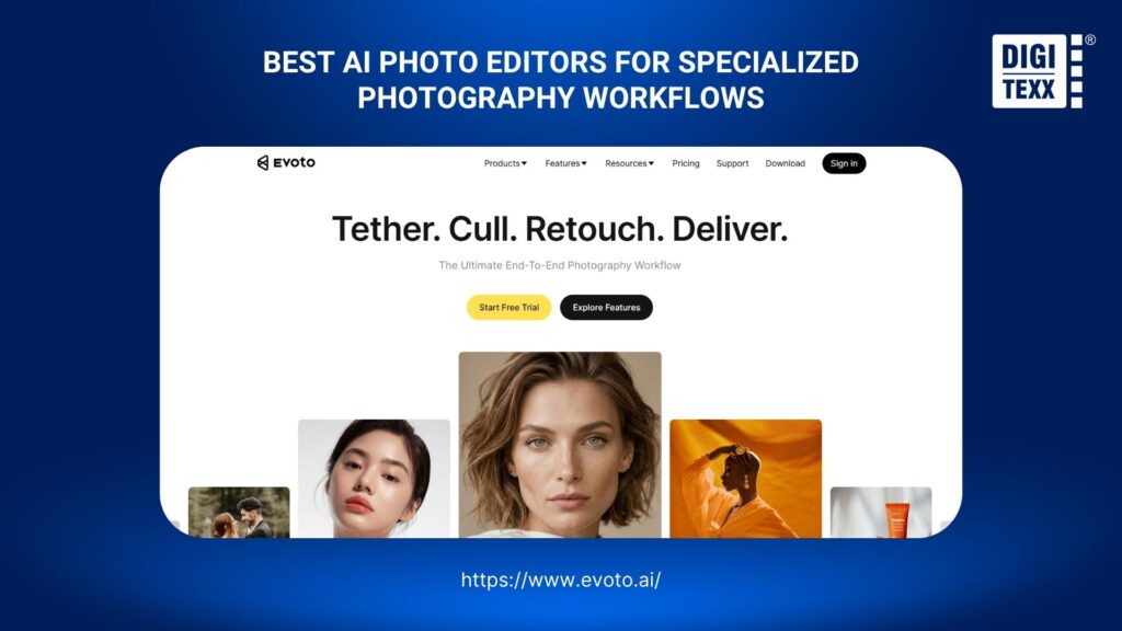 Evoto AI-powered photo editing software