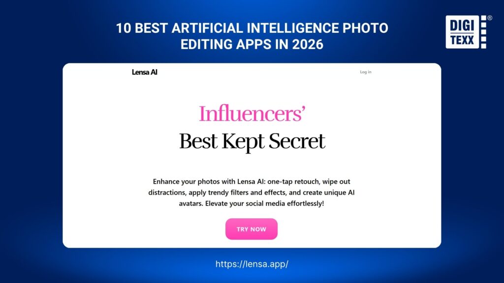 Lensa artificial intelligence photo editing app