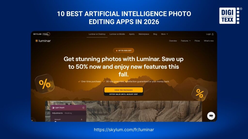 Luminar Neo artificial intelligence photo editing app
