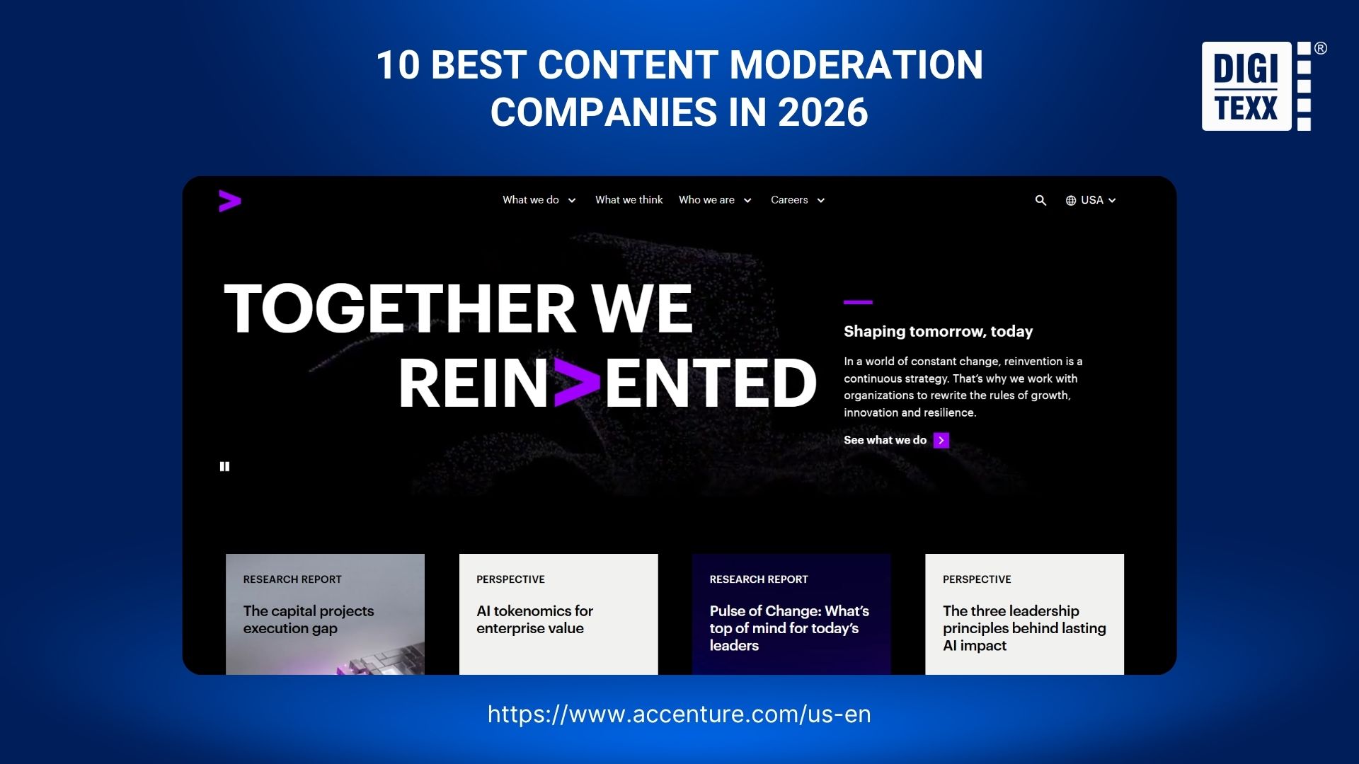 Accenture content moderation company website interface