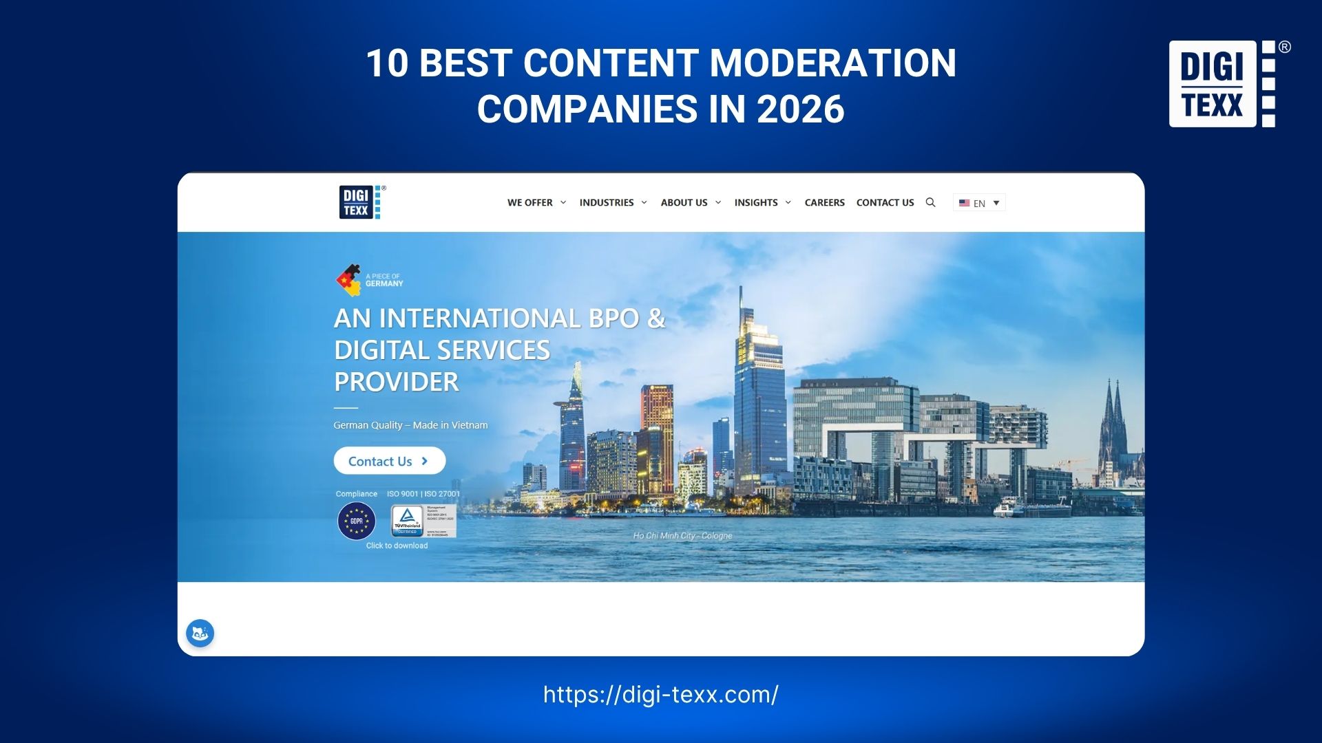 DIGI-TEXX content moderation company website