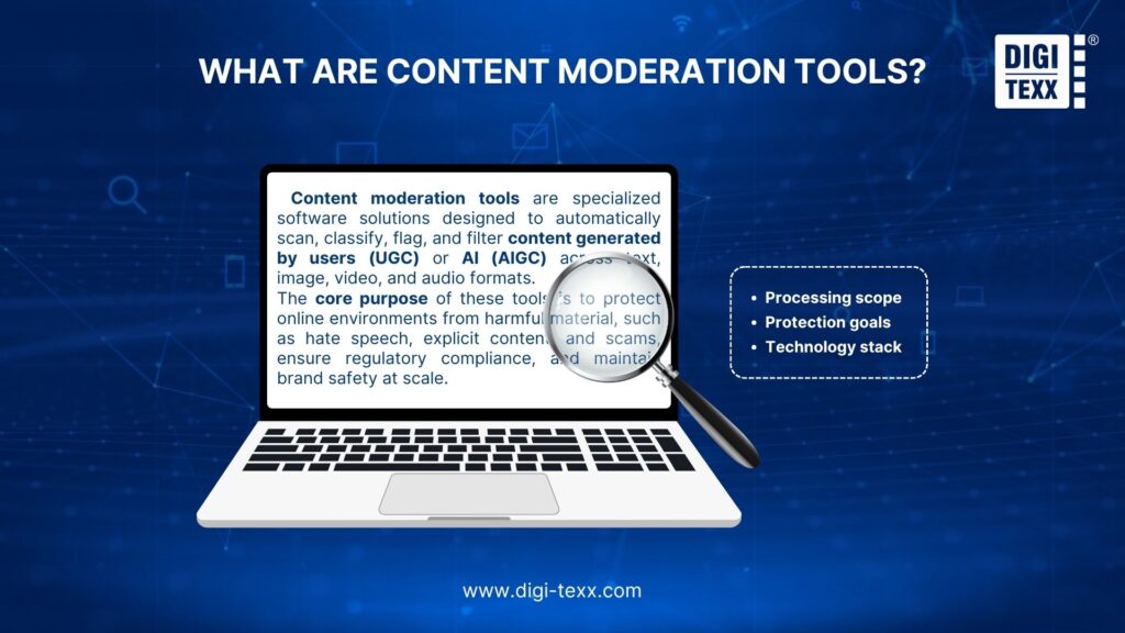 Definition and core scope of content moderation tools