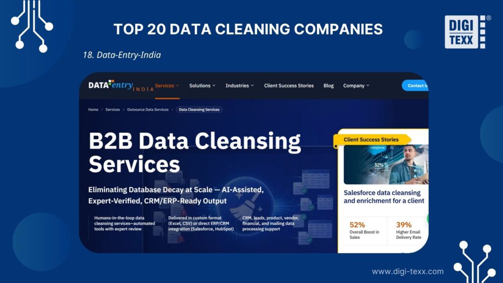  Data-Entry-India team standardizing CRM and ERP database records
