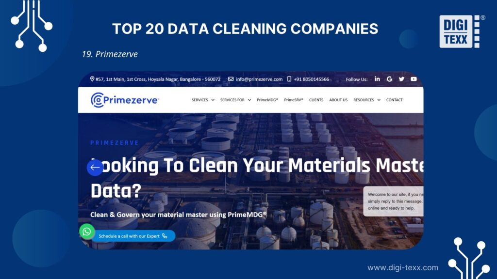 Primezerve master data management for product and supplier records