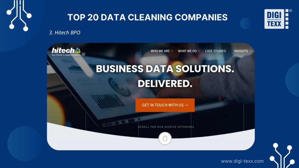 Hitech BPO data cleansing and database deduplication services