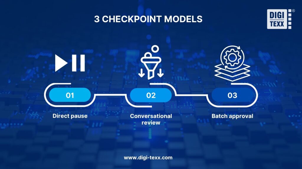 3 checkpoint models for human-in-the-loop review