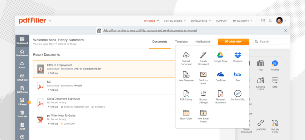 HubSpot Documents online document management solutions for sales content tracking