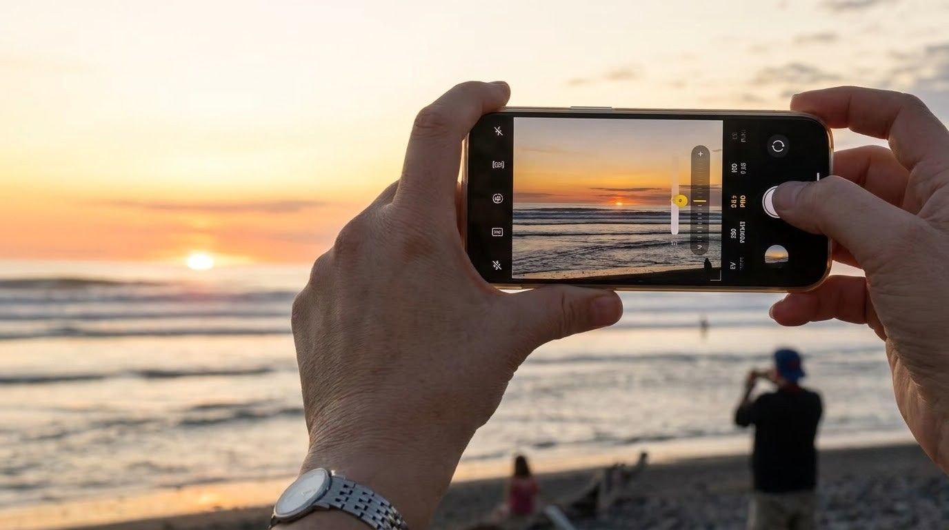adjust your phone's exposure