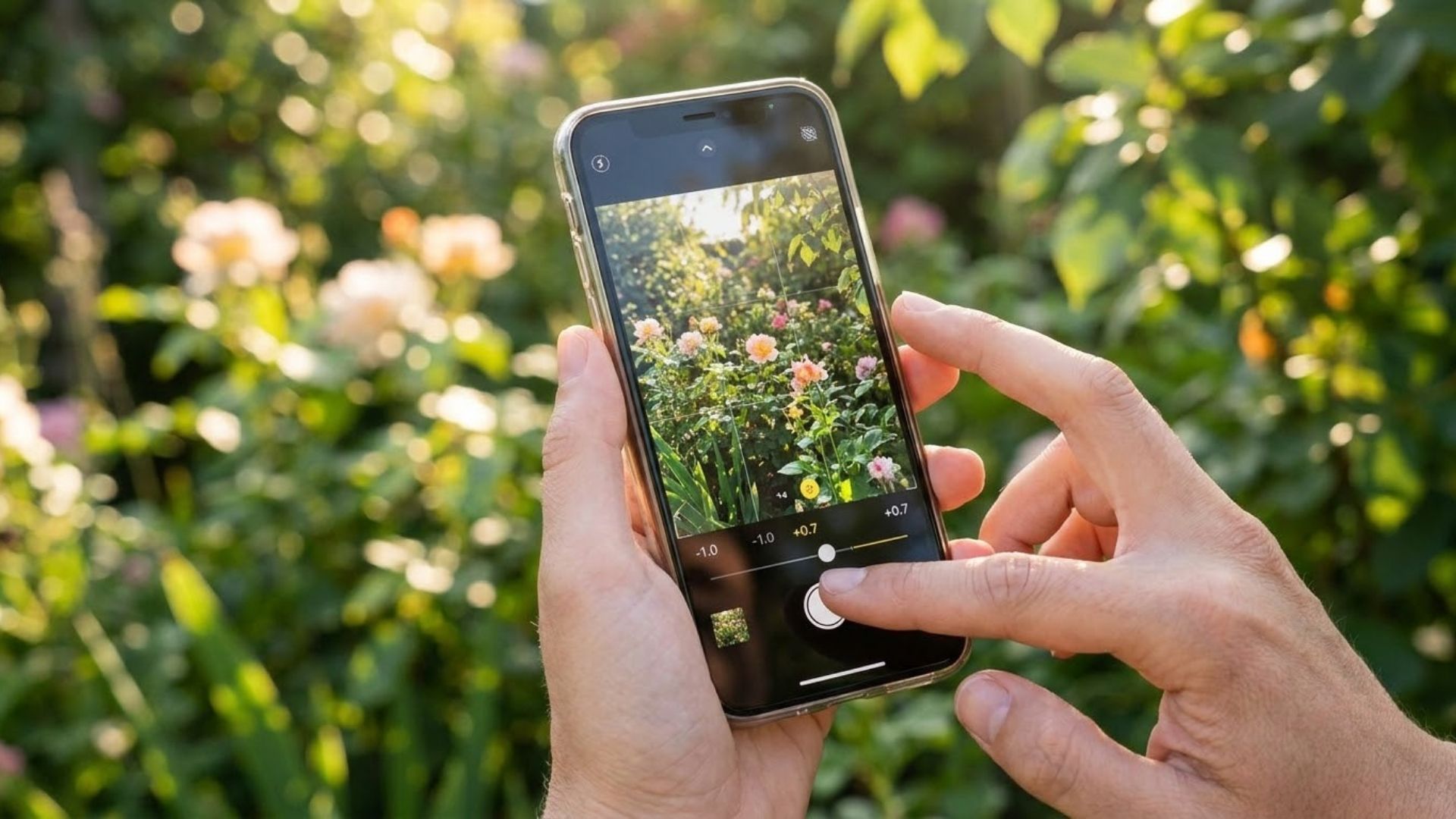 use aperture for more or less background blur
