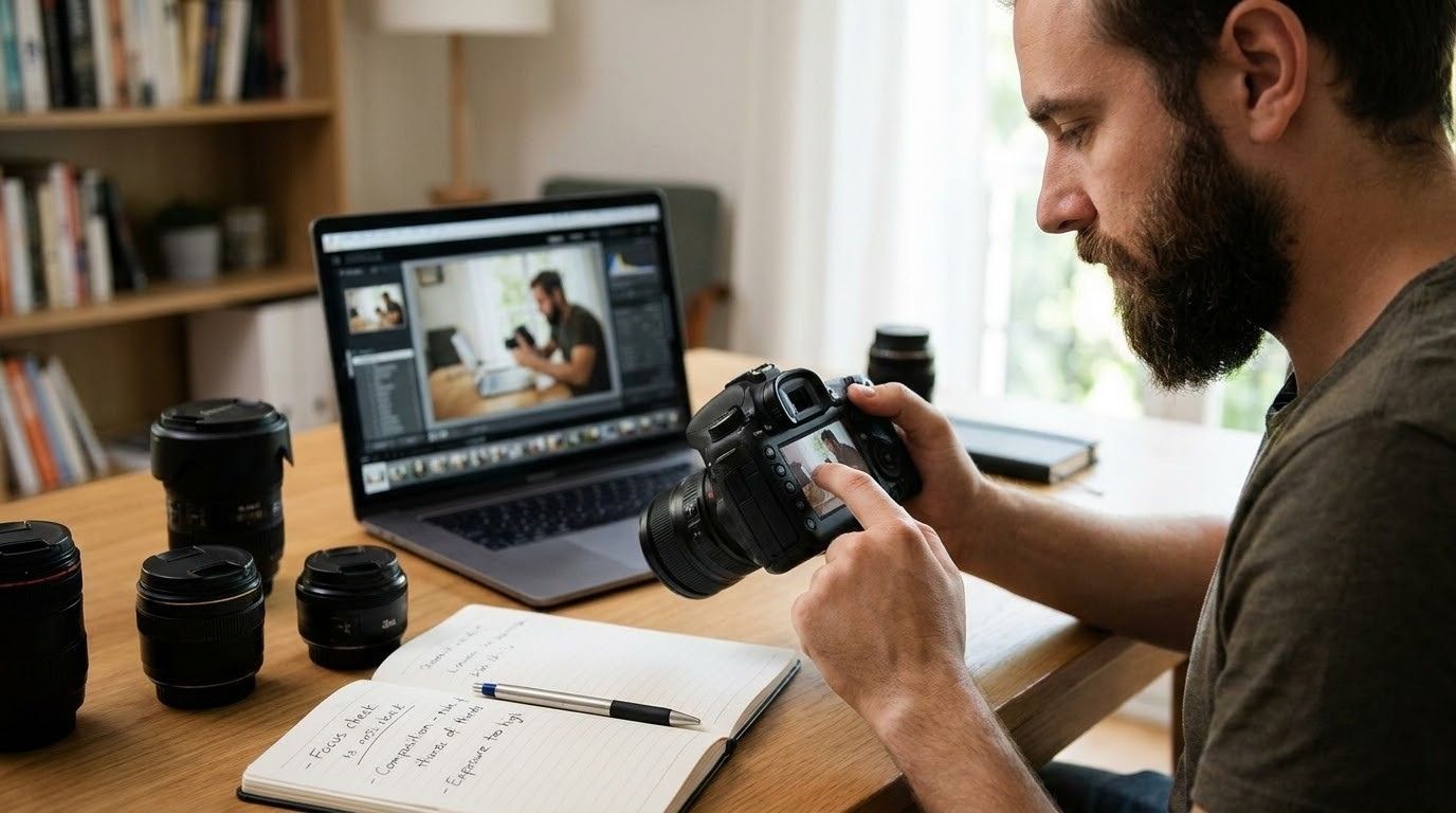 review your photos and learn from your mistakes