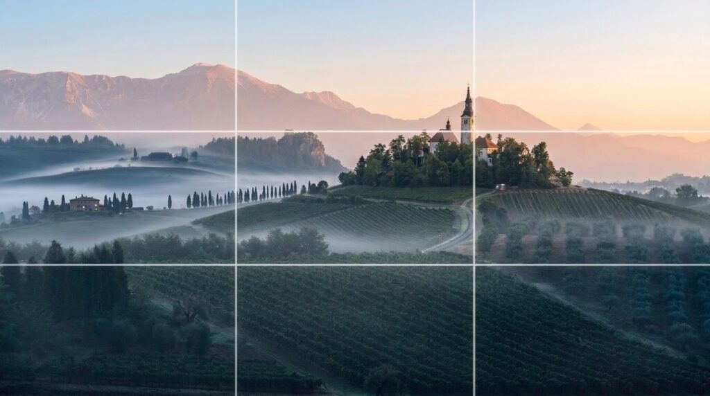 use the rule of thirds to place your subject
