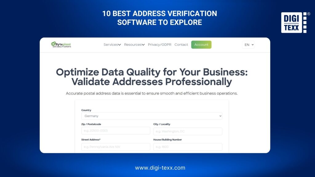 postal address verification software