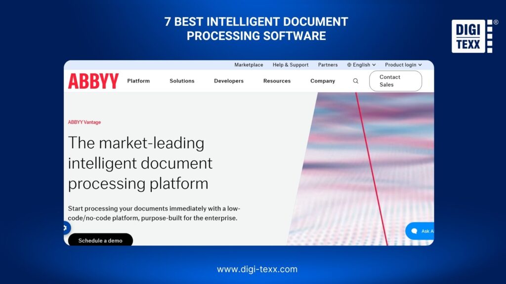 7 Best Intelligent Document Processing Software: Features & Comparison 4 ABBYY Vantage intelligent document processing platform