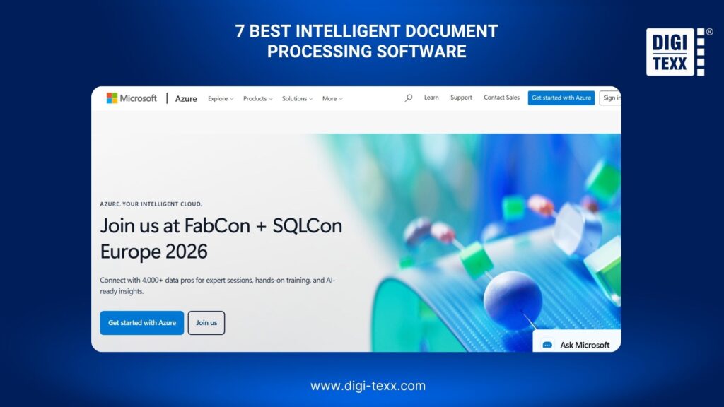 7 Best Intelligent Document Processing Software: Features & Comparison 7 Azure Document Intelligence for document data extraction