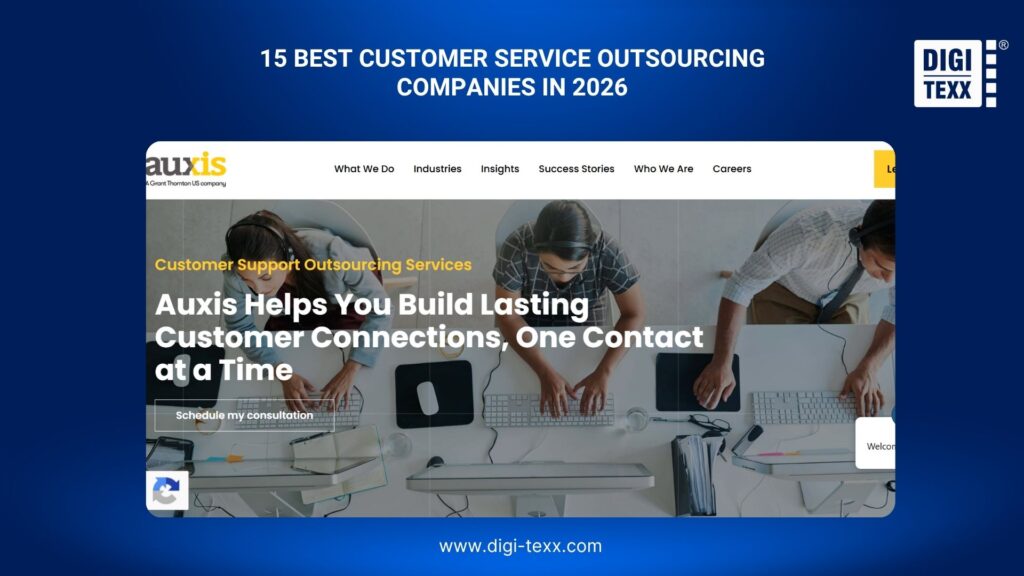 Top 15 Customer Service Outsourcing Companies In 2026: Pros & Cons 11 Auxis is a customer service outsourcing company
