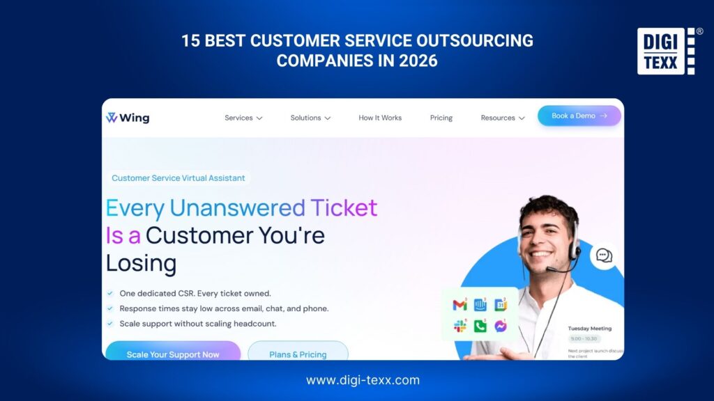Top 15 Customer Service Outsourcing Companies In 2026: Pros & Cons 14 Wing is a customer service outsourcing company