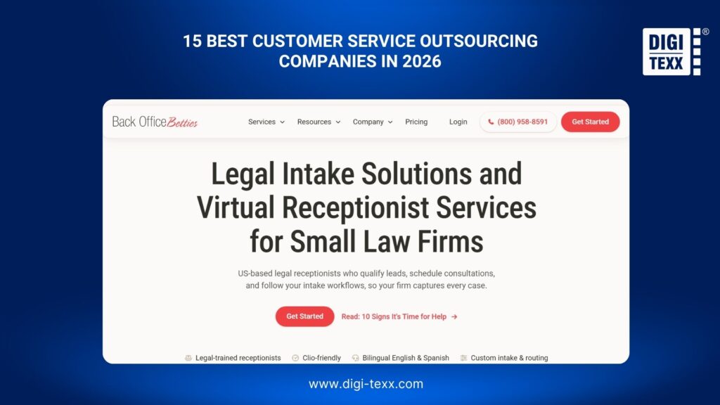 Top 15 Customer Service Outsourcing Companies In 2026: Pros & Cons 16 BackOfficeBetties is a customer service outsourcing company