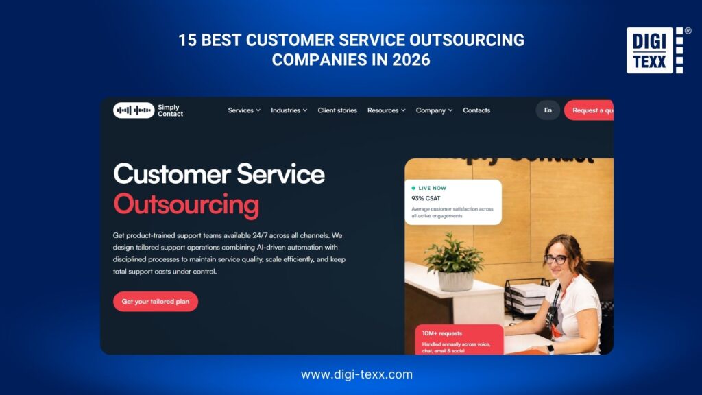 Top 15 Customer Service Outsourcing Companies In 2026: Pros & Cons 9 SimplyContact is a customer service outsourcing company