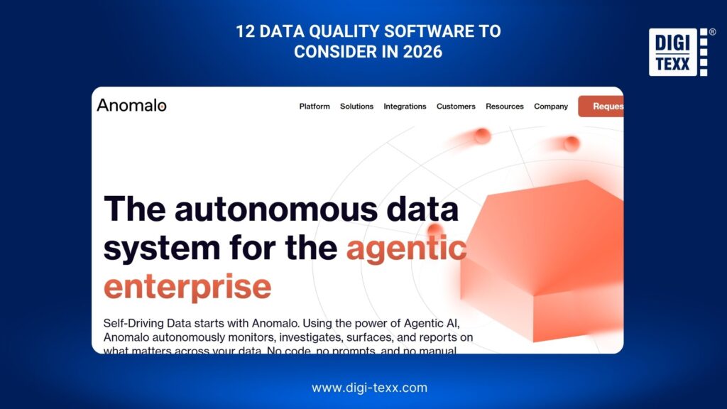 12 Best Data Quality Tools Worth Using In 2026 7 Anomalo is a data quality management tool