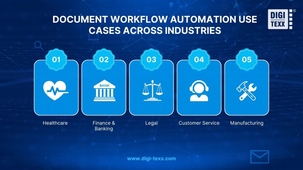 Document Workflow Automation: How It Works, Benefits & Use Cases 6 Document workflow automation use cases across key industries