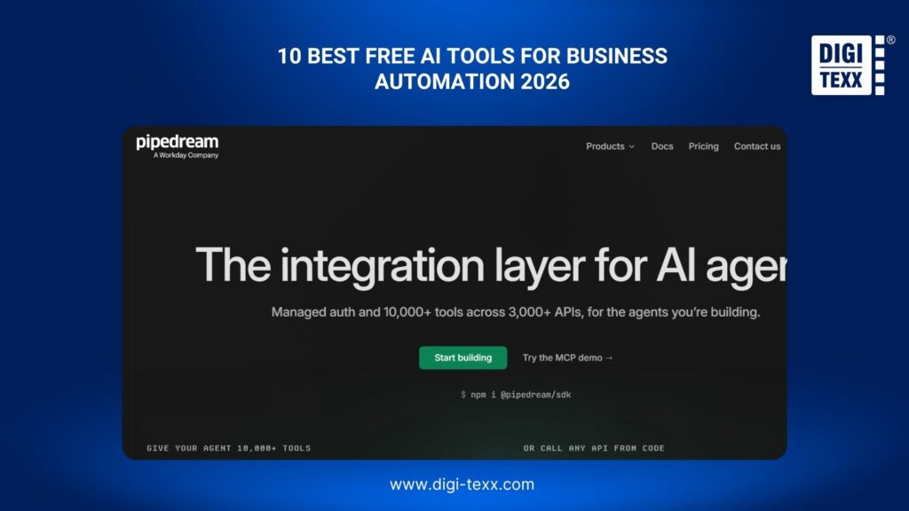 Pipedream developer-friendly AI workflow automation