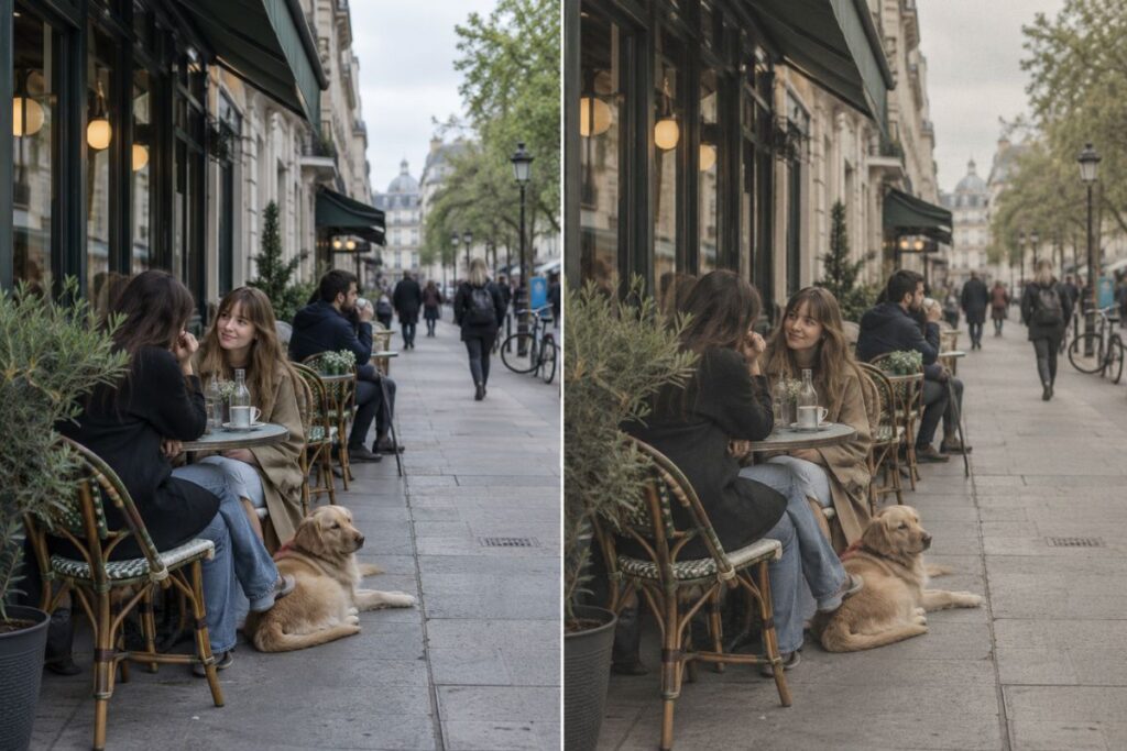 Vintage film TikTok photo edit with muted colors and subtle grain