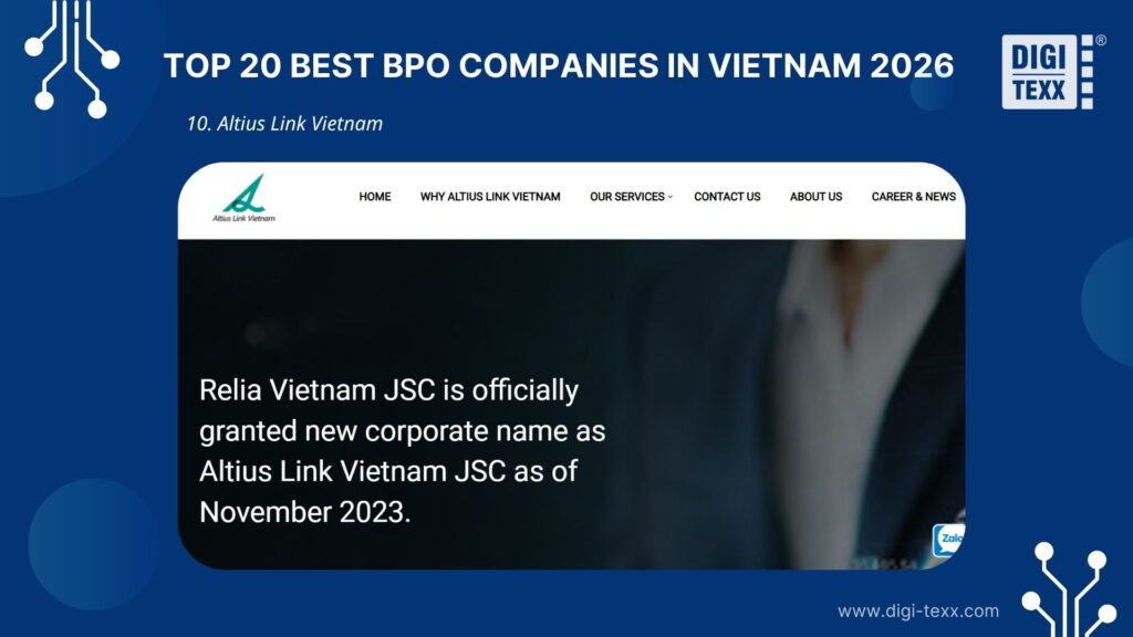 Altius Link Vietnam is a BPO company in Vietnam