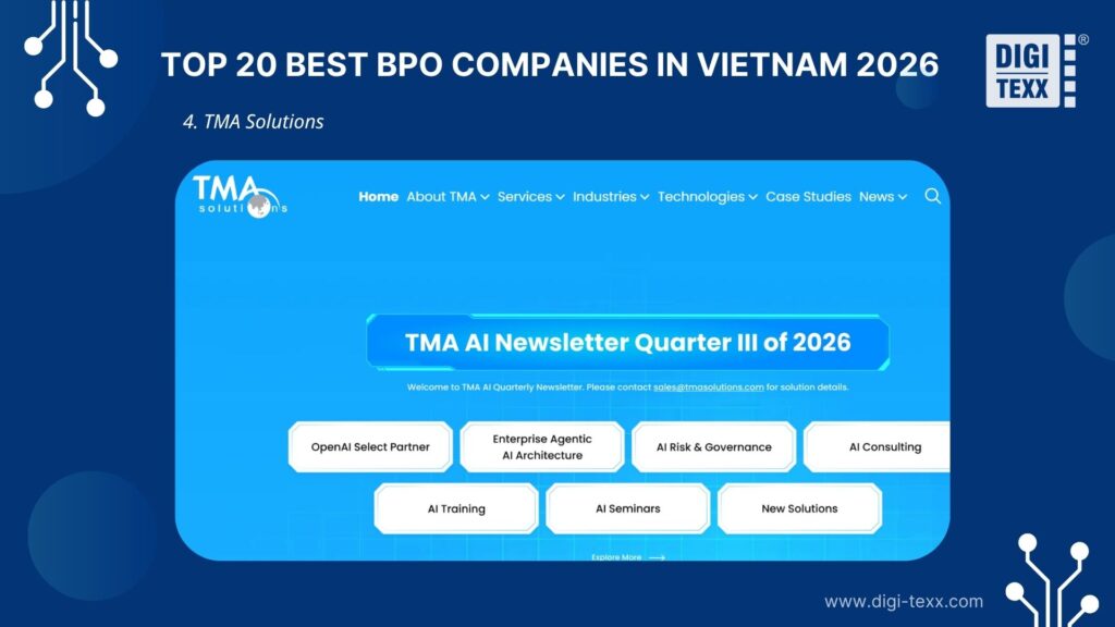 TMA Solutions is a BPO company in Vietnam