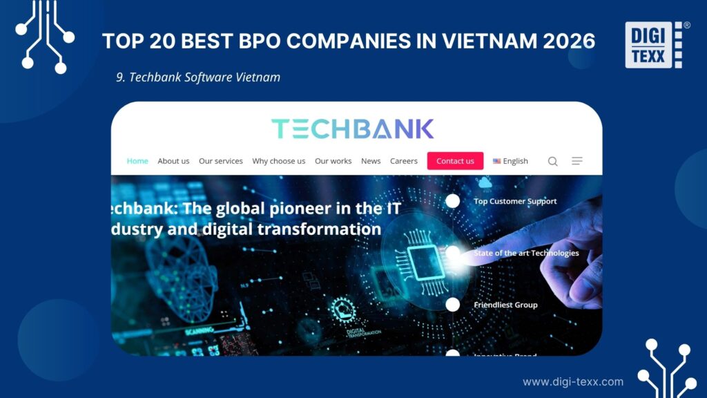 Techbank Software is a BPO company in Vietnam