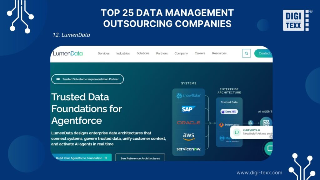 LumenData is a data management outsourcing company
