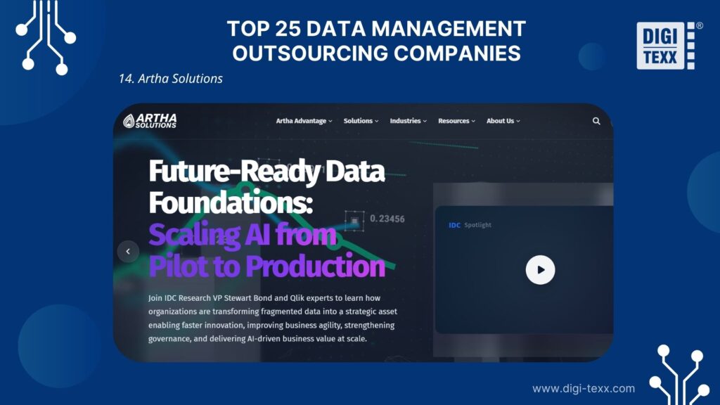 Artha Solutions is a data management outsourcing company