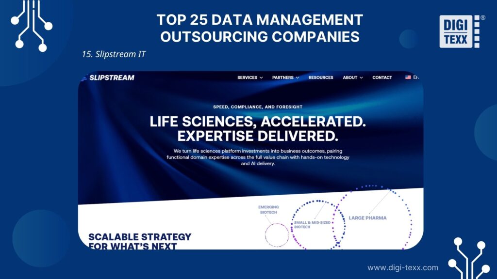 Slipstream IT is a data management outsourcing company