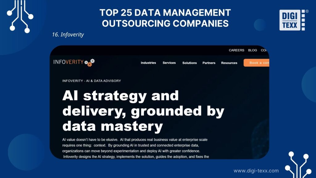 Infoverity is a data management outsourcing company