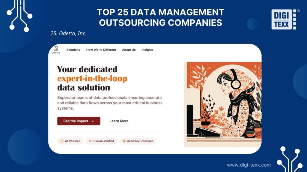 Odetta, Inc. is a data management outsourcing company