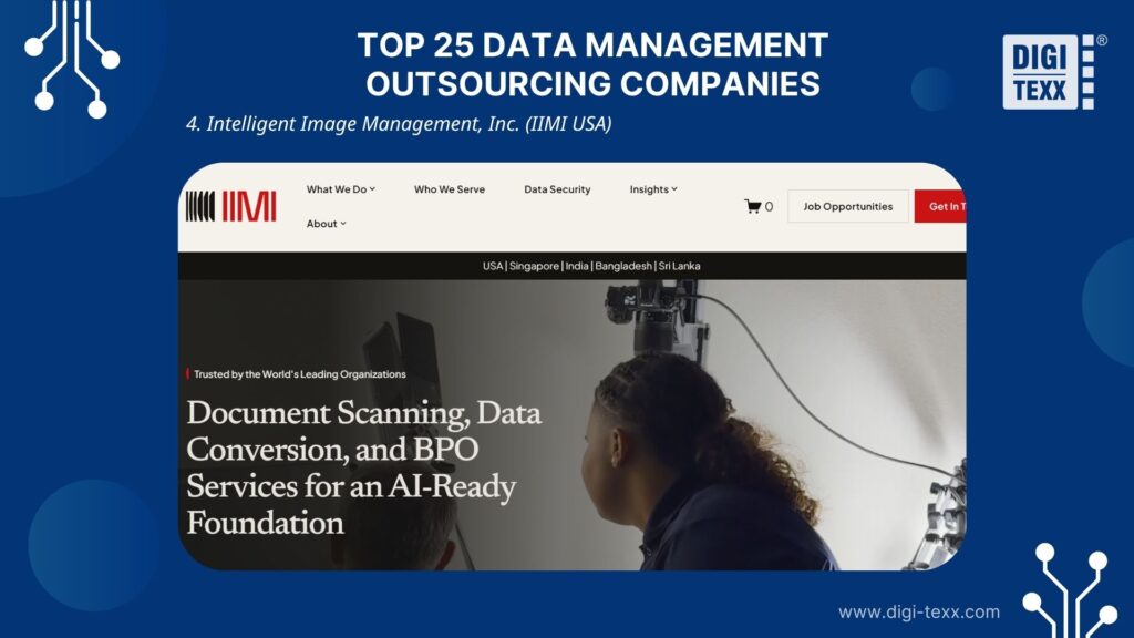 Top data management outsourcing companies