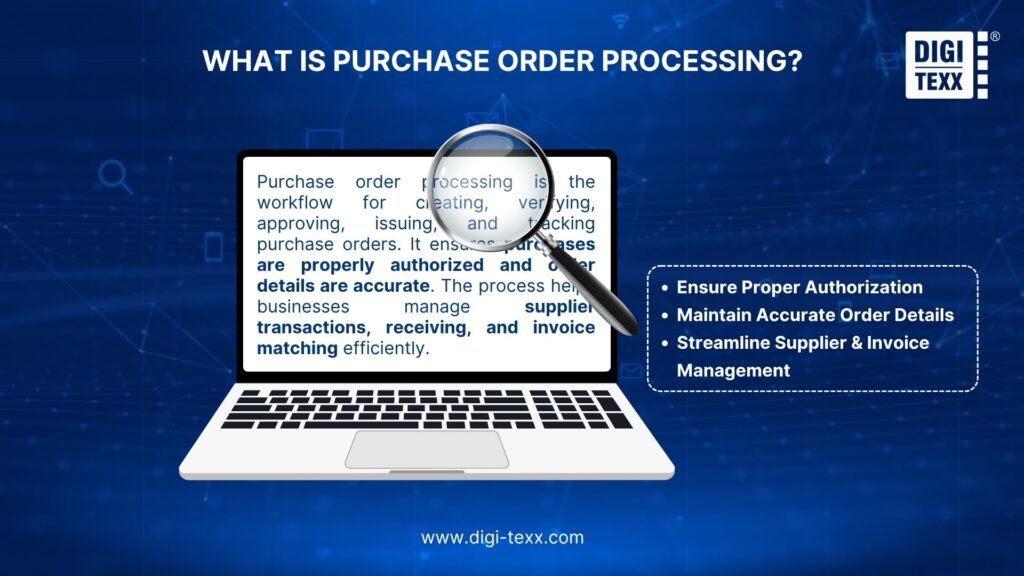 Purchase order processing definition